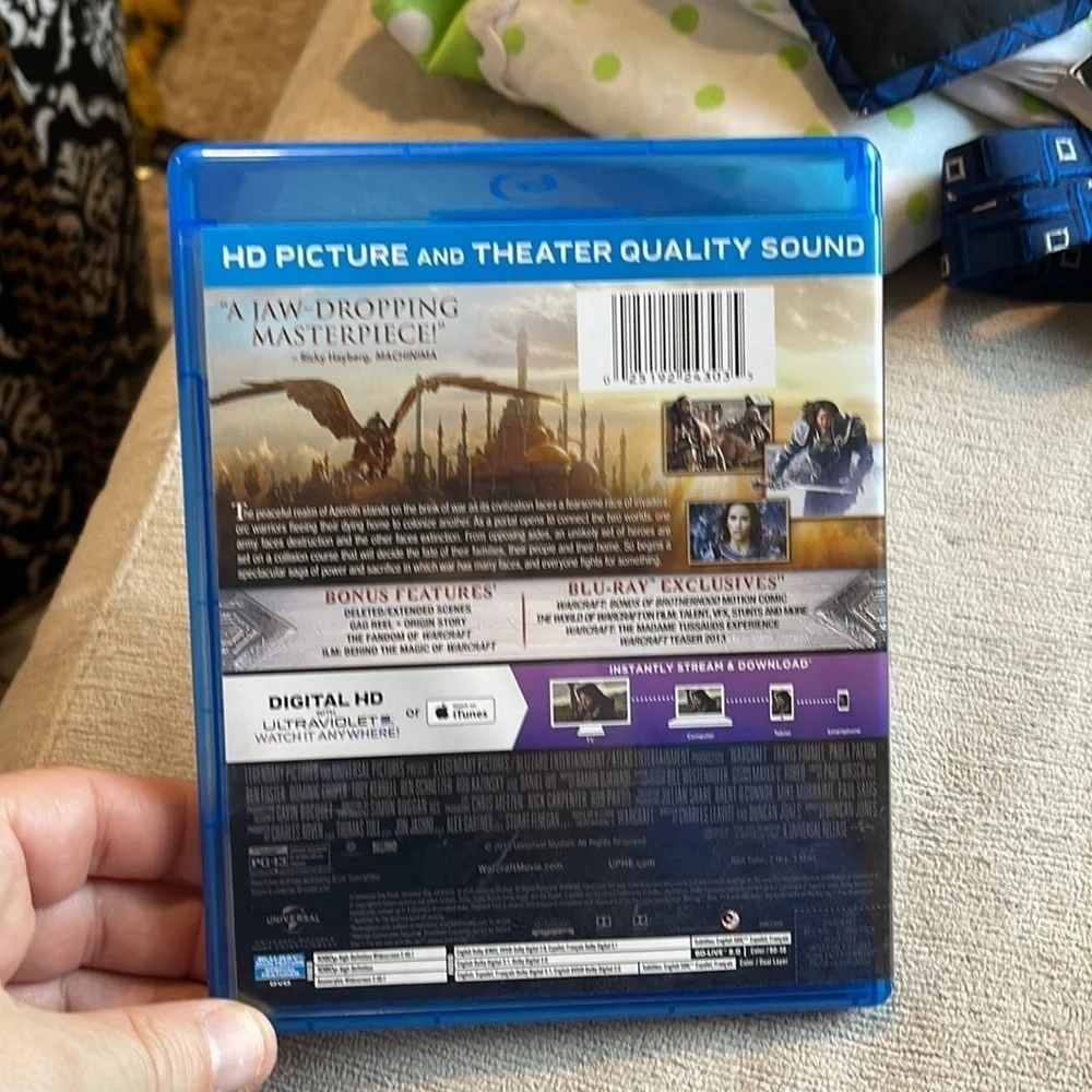 Warcraft blu-ray dvd digital hd